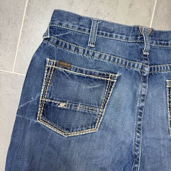 Ariat M4 Gulch Relaxed Boot Cut Jeans Men 36x36 Blue Cotton - Picture 15 of 16